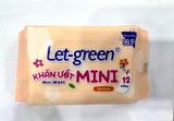  Khăn Ướt Let Green ( Teen Girl ) Mini 12 Miếng 
