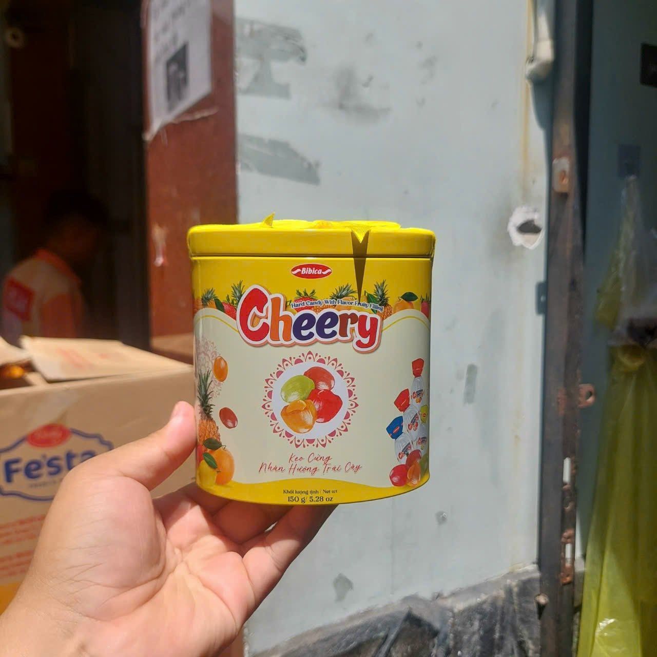  Kẹo Trái Cây Cheery Hộp Thiếc 150g 