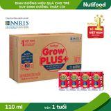 Thùng NUTIFOOD Grow Plus Đỏ Ít Đường 110ml 
