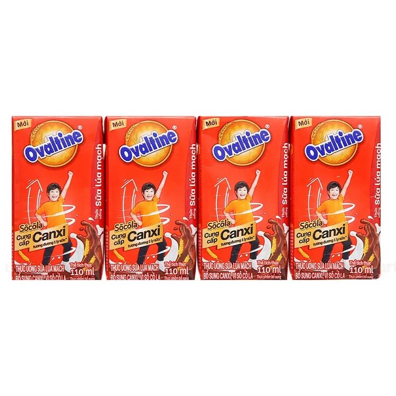  Lốc Sữa Tươi Lúa Mạch Ovaltine 110ml 