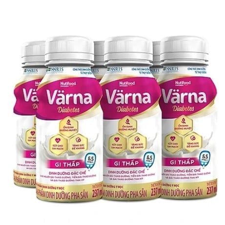  Lốc Sữa Pha Sẵn Varna Diabetes 237ml 