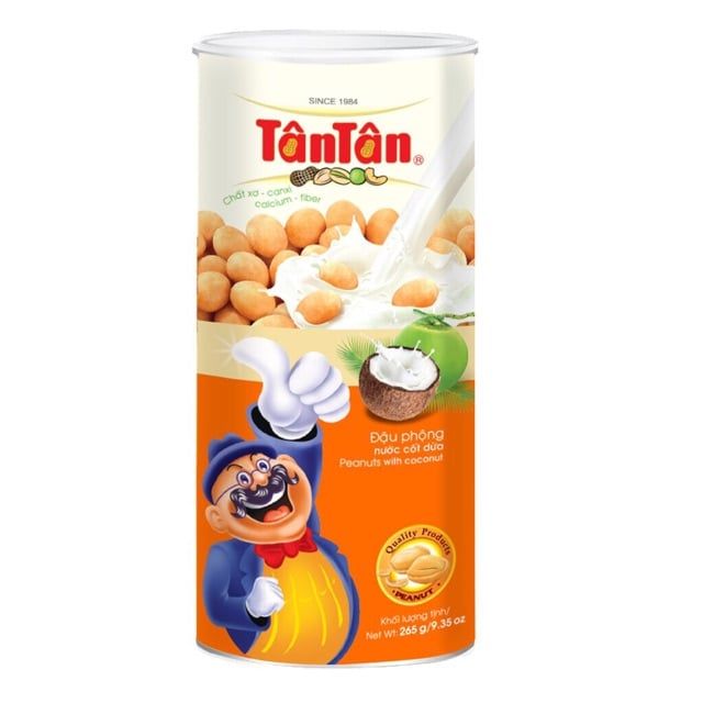  Đậu phộng vị Cốt Dừa Tân Tân lon 265g 