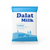  Bịch Sữa Tươi Tiệt Trùng Dalat Milk Ít Đường 220ml 