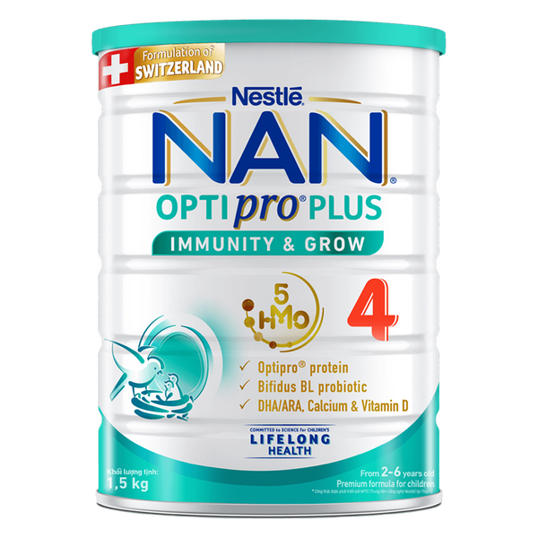  Sữa Bột Nan Optipro Plus 4 HMO 1.5kg 