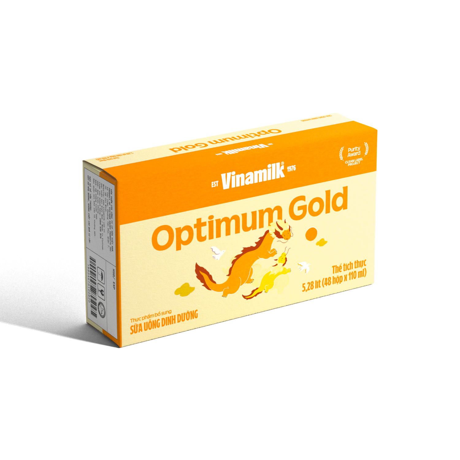  Lốc Sữa Pha Sẵn Optimum Gold Sữa Non 180ml 