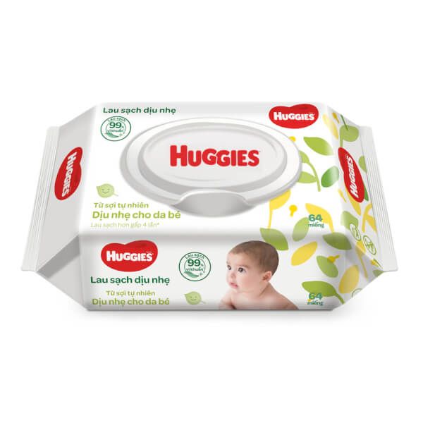  Khăn ướt Huggies 64 Miếng 