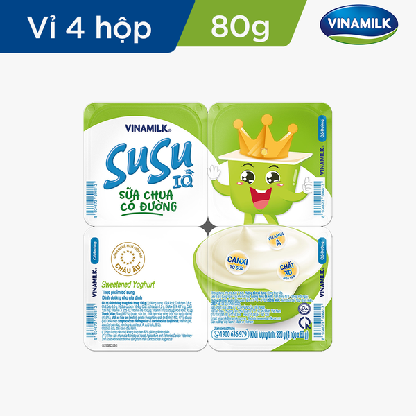  Lốc Sữa Chua Ăn Vinamilk SuSu 80g 