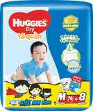  Bỉm Tã Quần Huggies Dry Size M 76 Miếng 