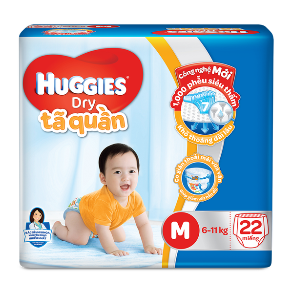 Tả Quần Huggies Size M 18 Miếng 