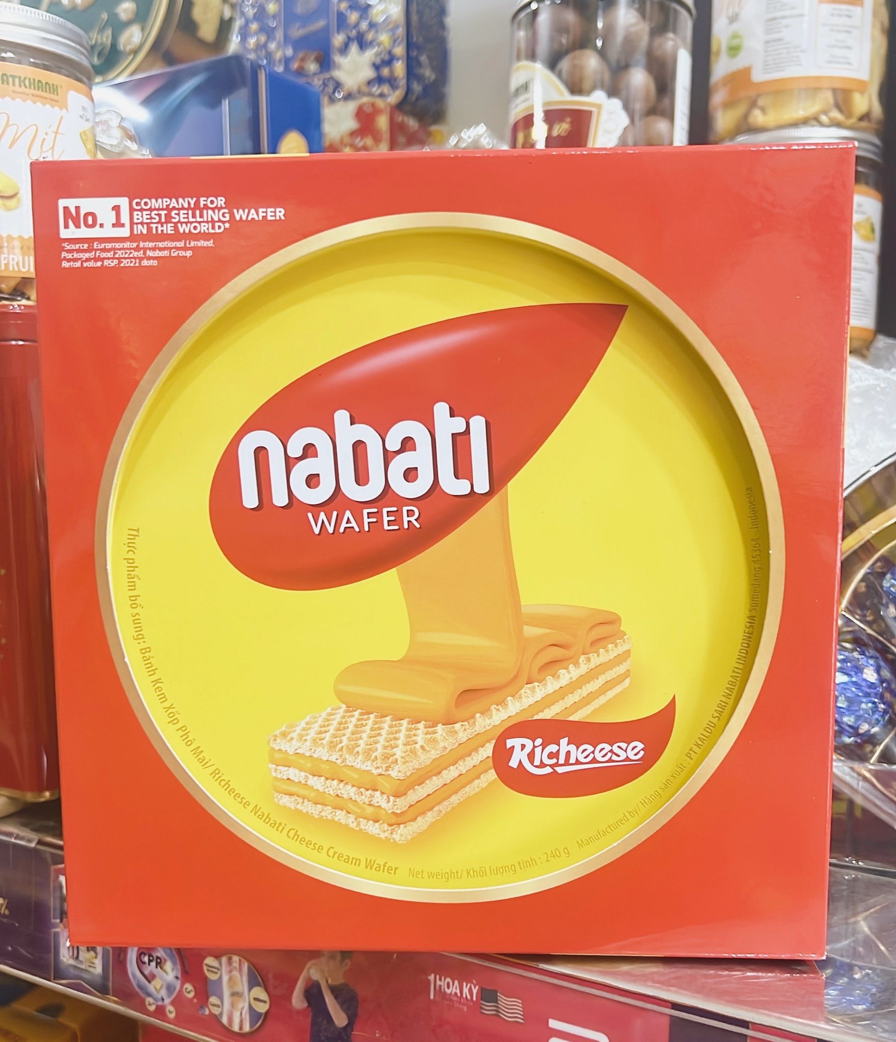  Nabati Hộp Thiếc Vuông 240g 