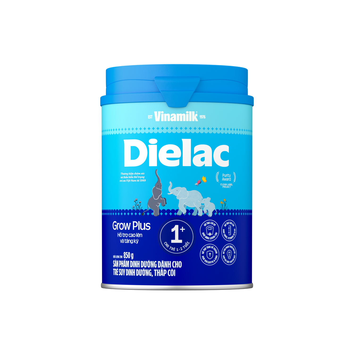  Sữa Bột Dielac Grow Plus 1+ (1-2 tuổi) 850g 