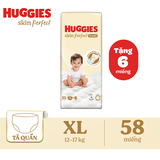  Bỉm Tã Quần Huggies Dry Size XL 52 + 6 Miếng 
