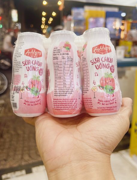  Sữa Chua Uống Ánh Hồng Hương Dâu 70ml 