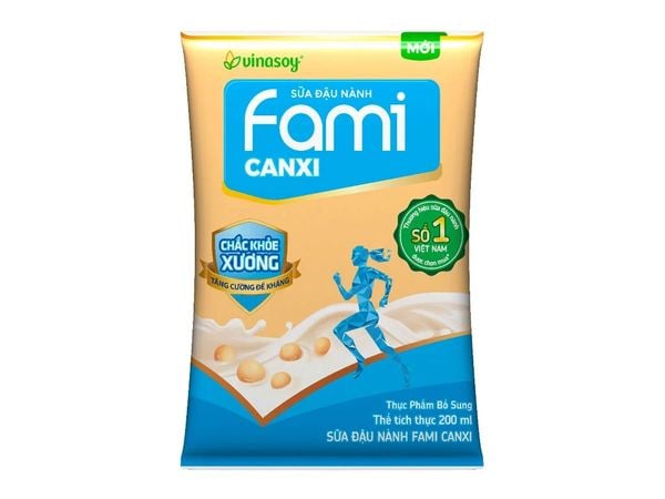  BỊCH SỮA ĐẬU NÀNH CANXI FAMI 200ML 