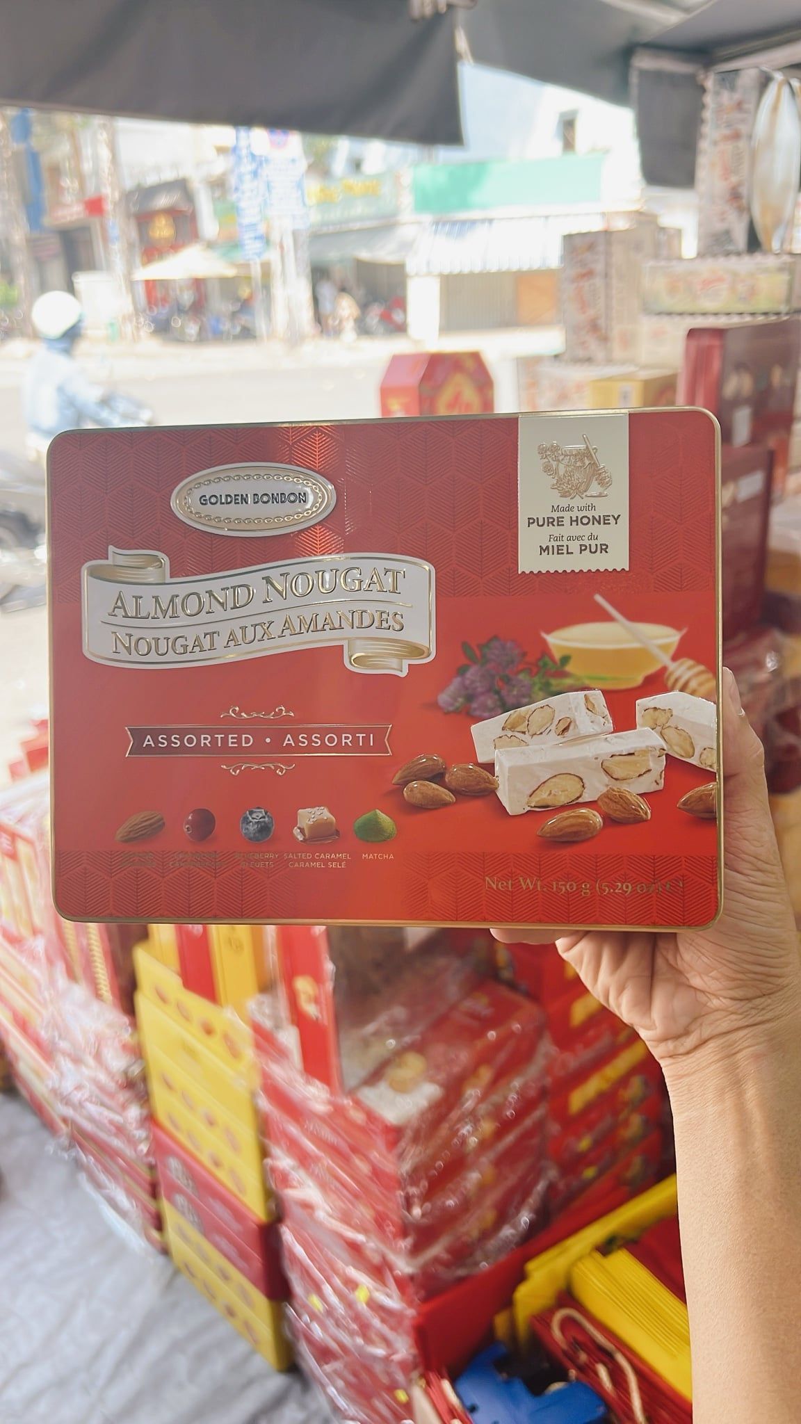  Socola Almond Nougat 150g Mau Do 
