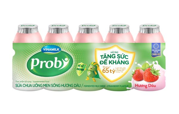  Lốc 5 Chai Sữa Chua Uống Probi Dâu 65ml 