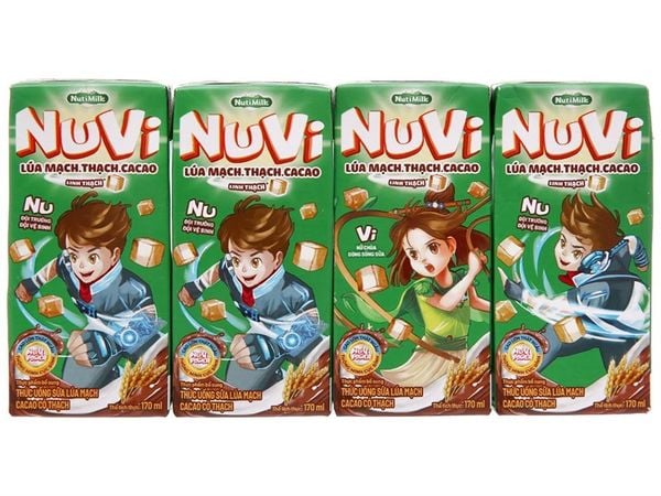  Lốc Nuvi Thạch Cacao 170ml 