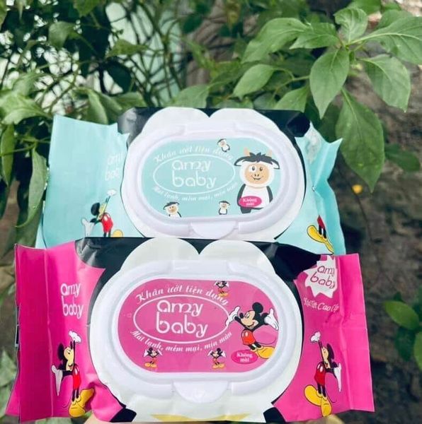  Khăn Giấy Ướt Amy Baby 185gr ( Gói Lớn ) 