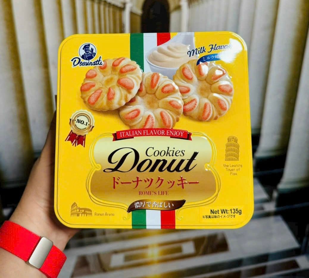  Bánh Quy Domnatle Donut Vuông 135g 