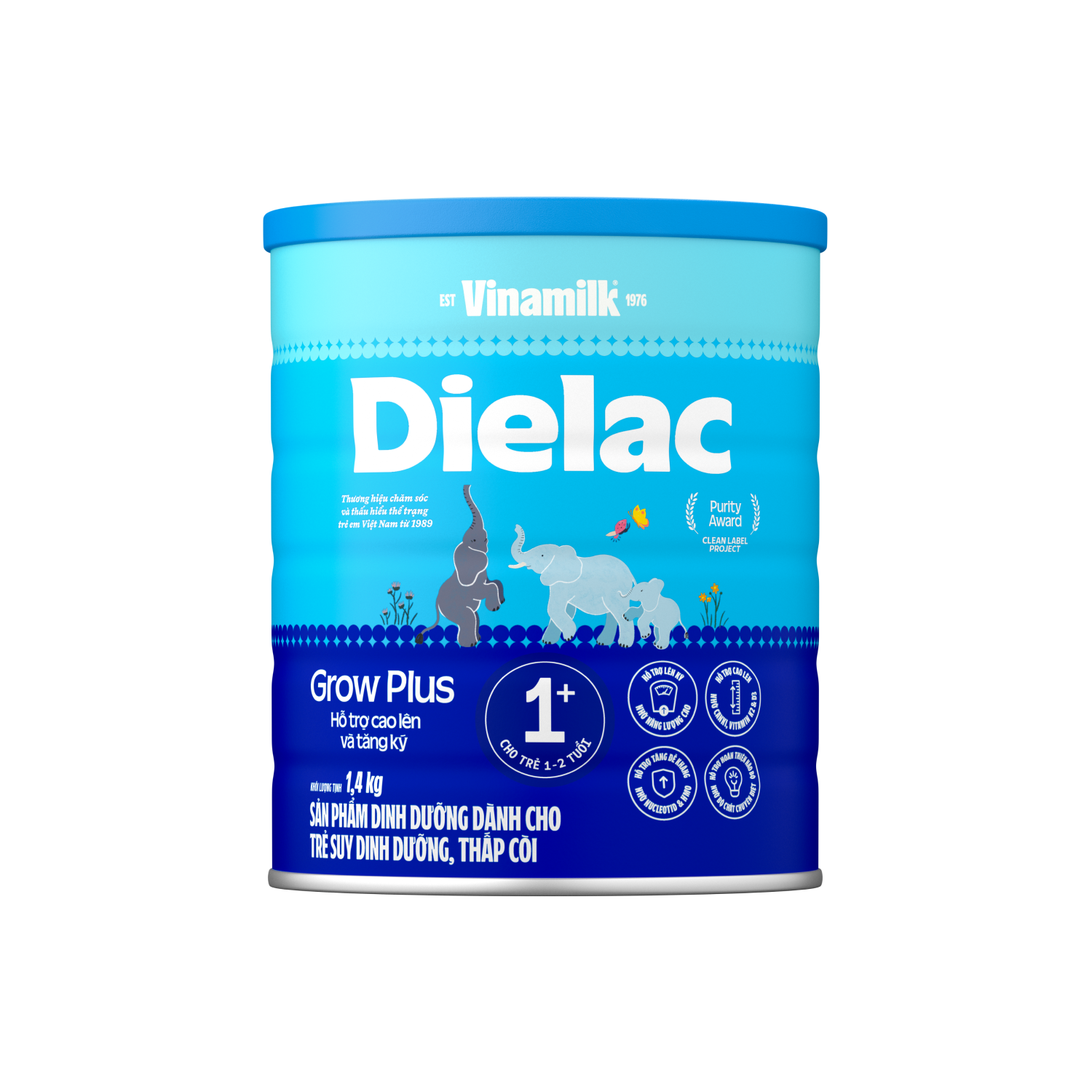  Sữa Bột Dielac Grow Plus  1+ 1.4Kg 