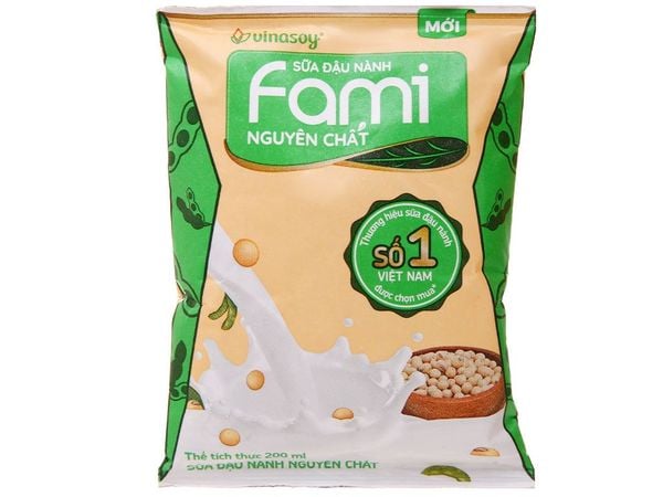  BỊCH SỮA ĐẬU NÀNH NGUYÊN CHẤT FAMI 200ML 