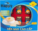  Hộp 6 Hũ Yến Sào Cao Cấp Happy Không Đường 70ml 