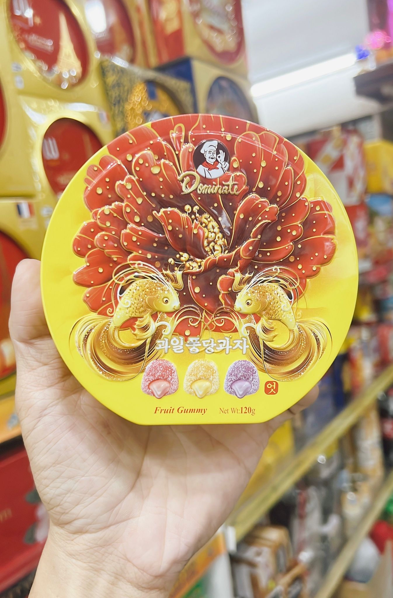  Kẹo Trái Cây Domnatle Con Cá Tròn 120g 