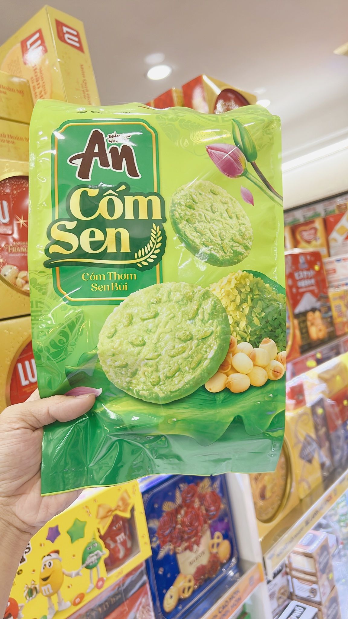  Bánh Gao An Cốm Sen 168g 