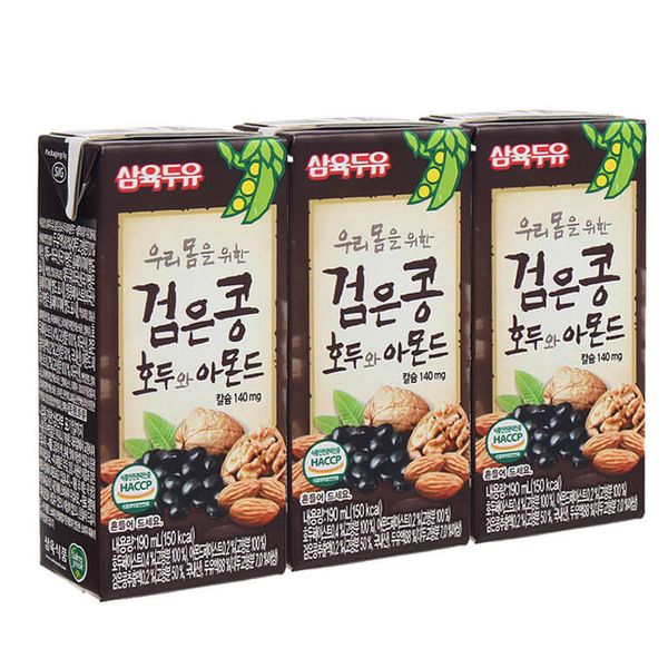  Hộp Sữa Óc Chó Đậu Đen Hạnh Nhân Hàn Quốc 195ml 