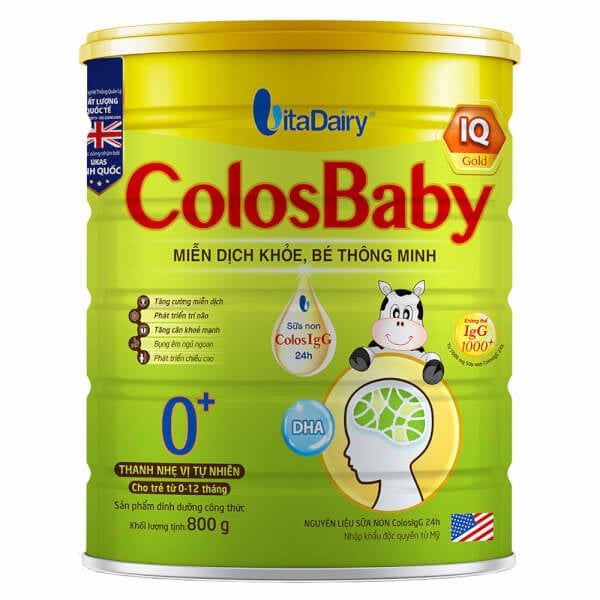  Sữa Bột ColosBaby IQ Gold 0+ 800g 