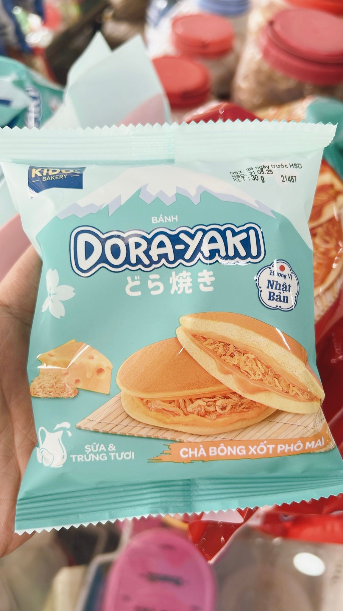  Bánh Kido Chà Bông Sot Pho Mai Dora Yaki 