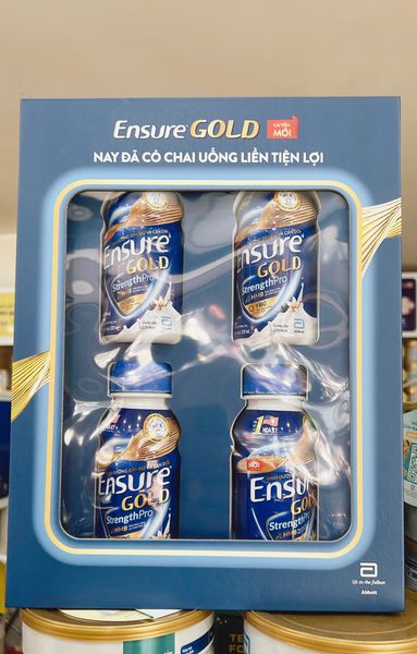  Hộp Quà 4 Chai Ensure Gold Vigor 237 ml 