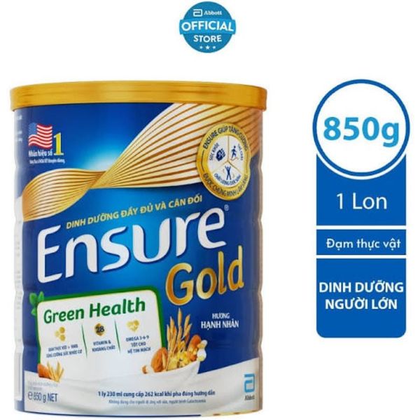  Sữa Bột Ensure Gold HMB Hương Hạnh Nhân 850g 