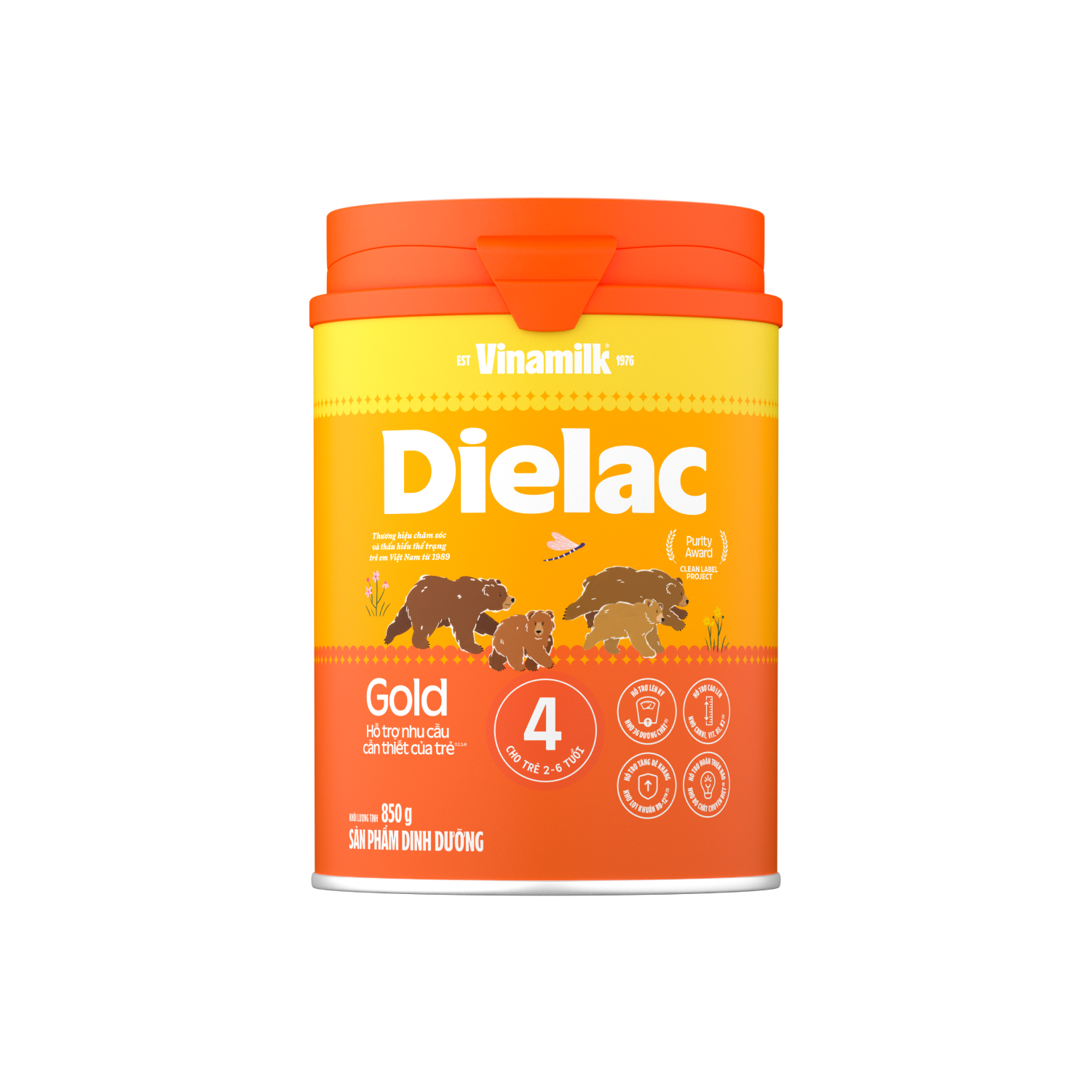  Sữa Bột Dielac Alpha Gold Số 4 850g 
