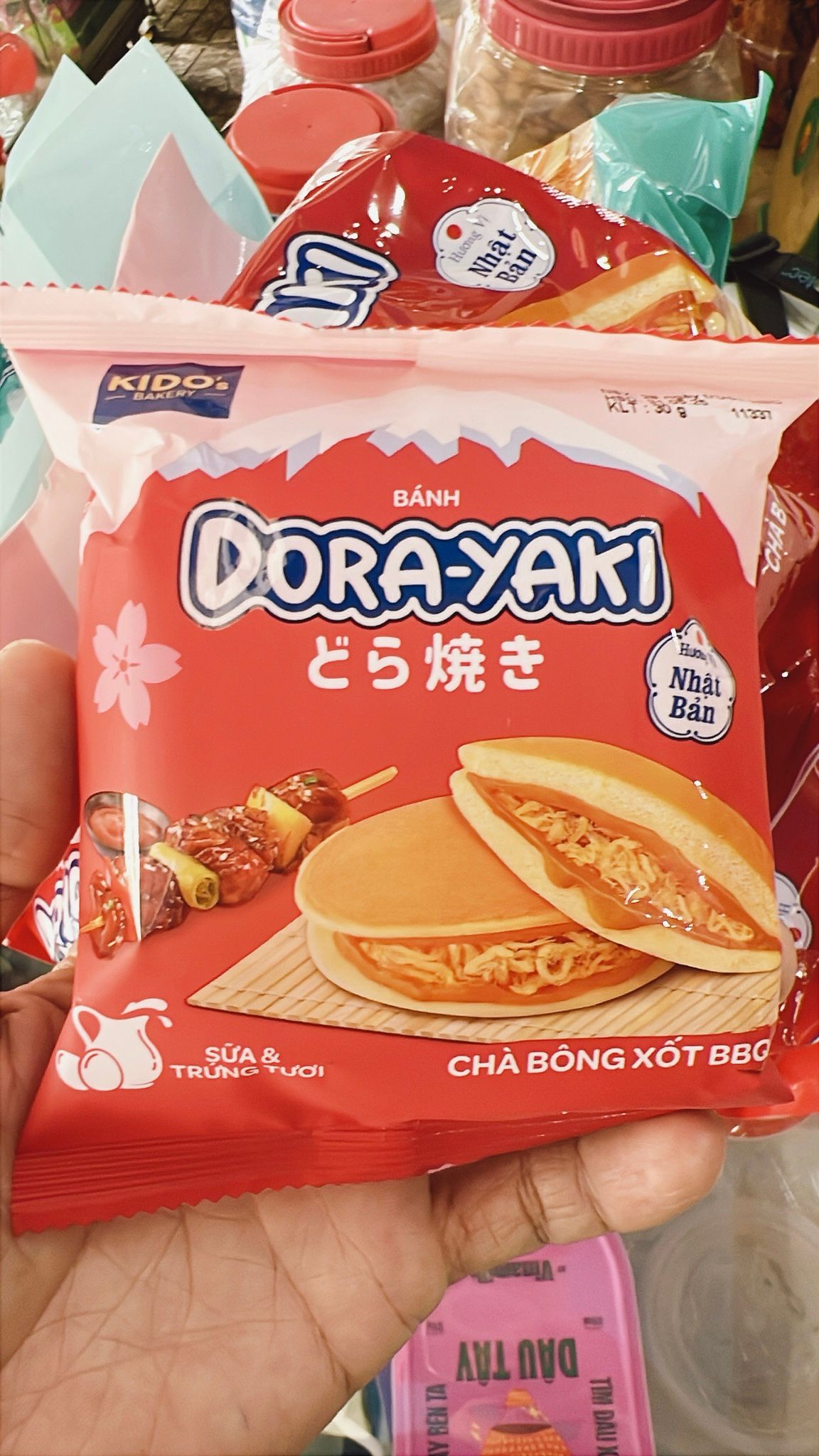  Bánh Kido Chà Bông Sot BBQ Dora Yaki 