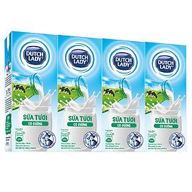  Lốc Sữa Tươi Tiệt Trùng Cô Gái Hà Lan Có Đường 180ml 