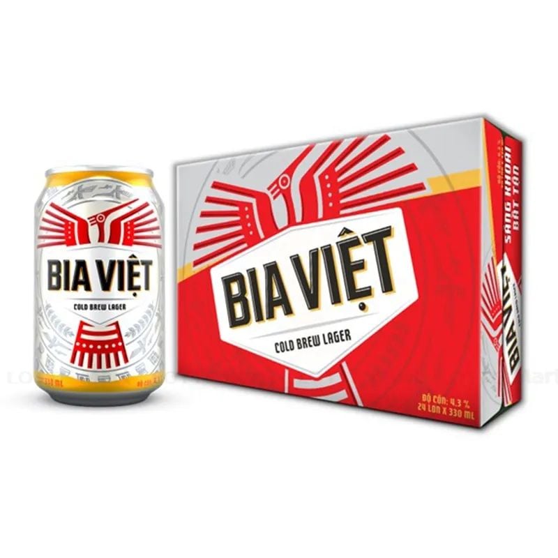  Thùng 24 Lon Bia Việt 330ml 