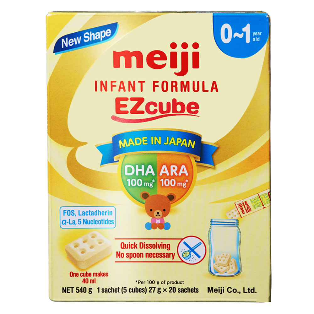  Sữa Meiji Thanh Infant Formula Ezcube 540g (0-12 tháng) 
