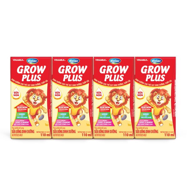  Lốc Sữa Pha Sẵn Dielac Grow Plus Sữa Non 110ml 