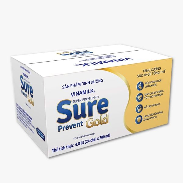  [ HOT ] Sữa Bột Pha Sẵn Sure Prevent Gold - Thùng 24 Chai x 200ml (Date 08 / 2023 ) 