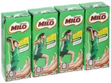  Lốc Sữa Tươi Lúa Mạch Milo Có Đường 180ml 