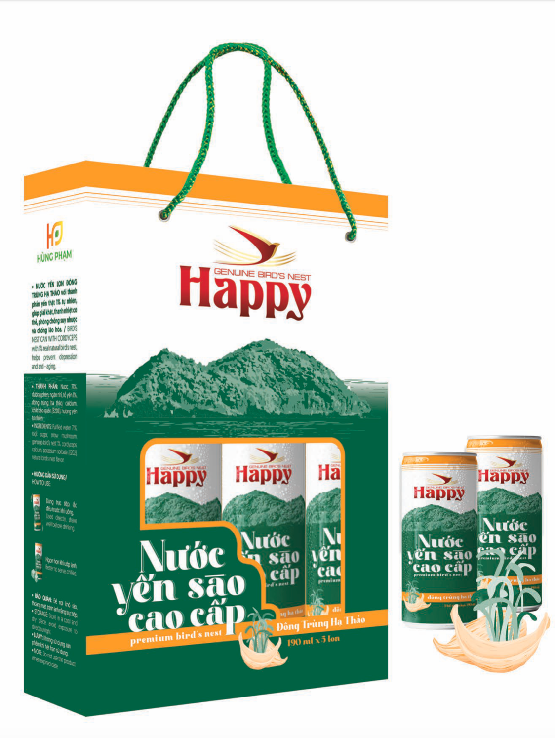  Nước Yến Lon Happy 190ml 