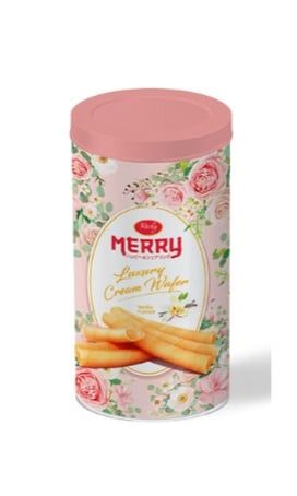  Bánh Quế Lon Richy Merry Hồng 200g 