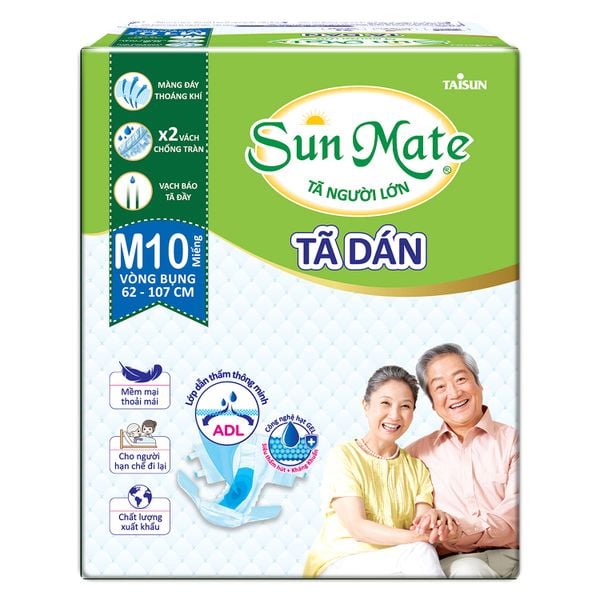  Tã Dán Người Lớn Sunmate M10 Miếng 