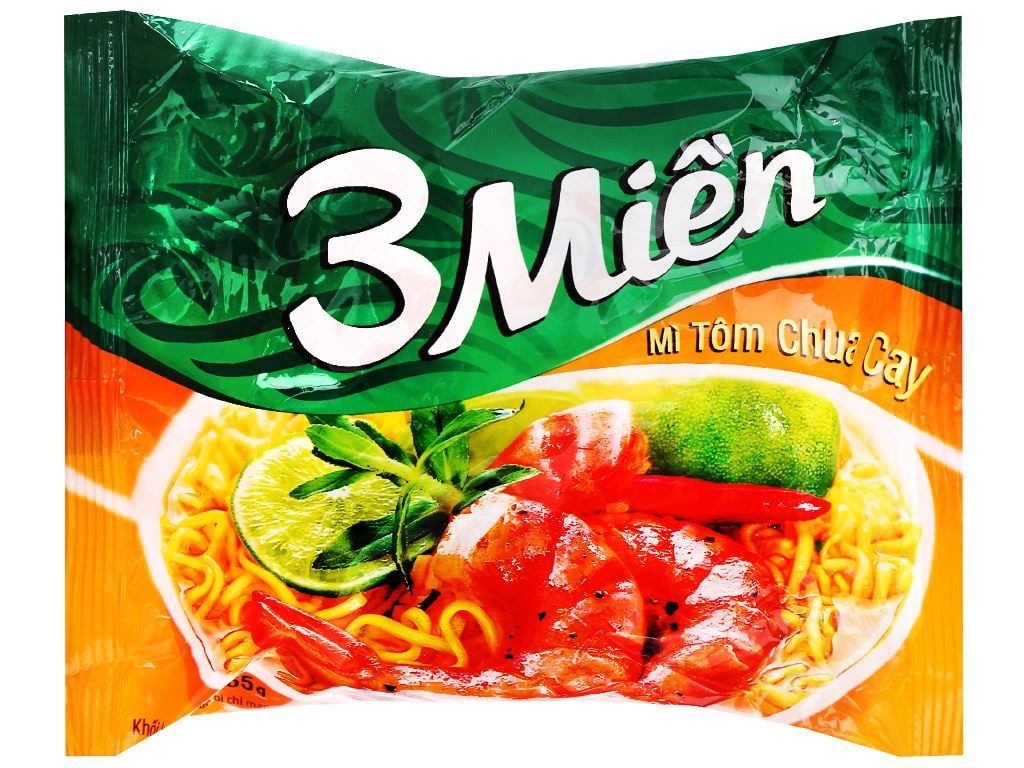  Mì 3 Miền Tôm Chua Cay 