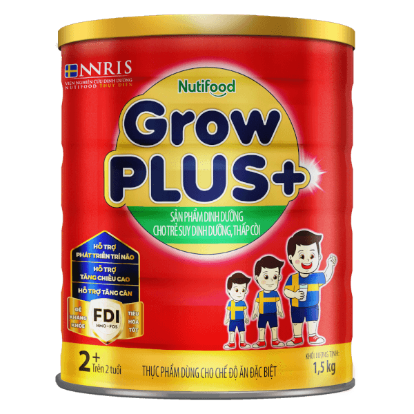  Sữa Bột Nutifood Grow Plus Đỏ 2+ 1.5kg 