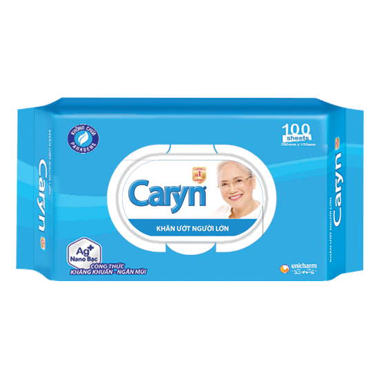  Khăn Giấy Ướt Caryn Không Mùi100 Tờ 
