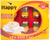  Hộp 6 Hũ Yến Sào Cao Cấp Happy Ít Đường 70ml 