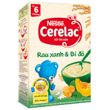  Bột Ăn Dặm Nestle Cerelac Rau Xanh và Bí Đỏ 200g 