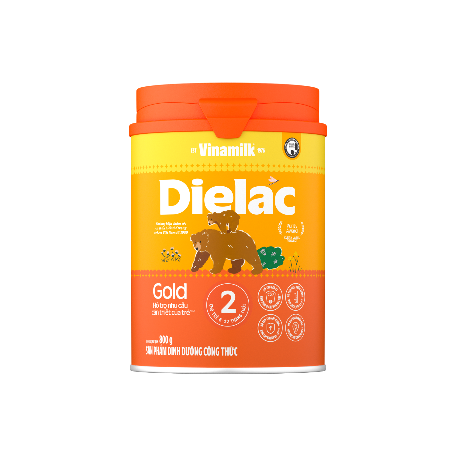  Sữa Bột Dielac Alpha Gold Số 2 800g 